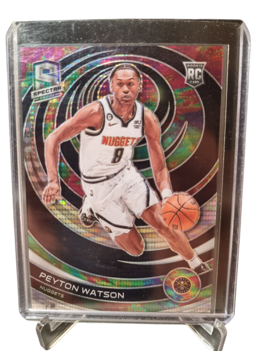 2022-23 Panini Spectra #171 Peyton Watson Rookie Card Prizm 039/149