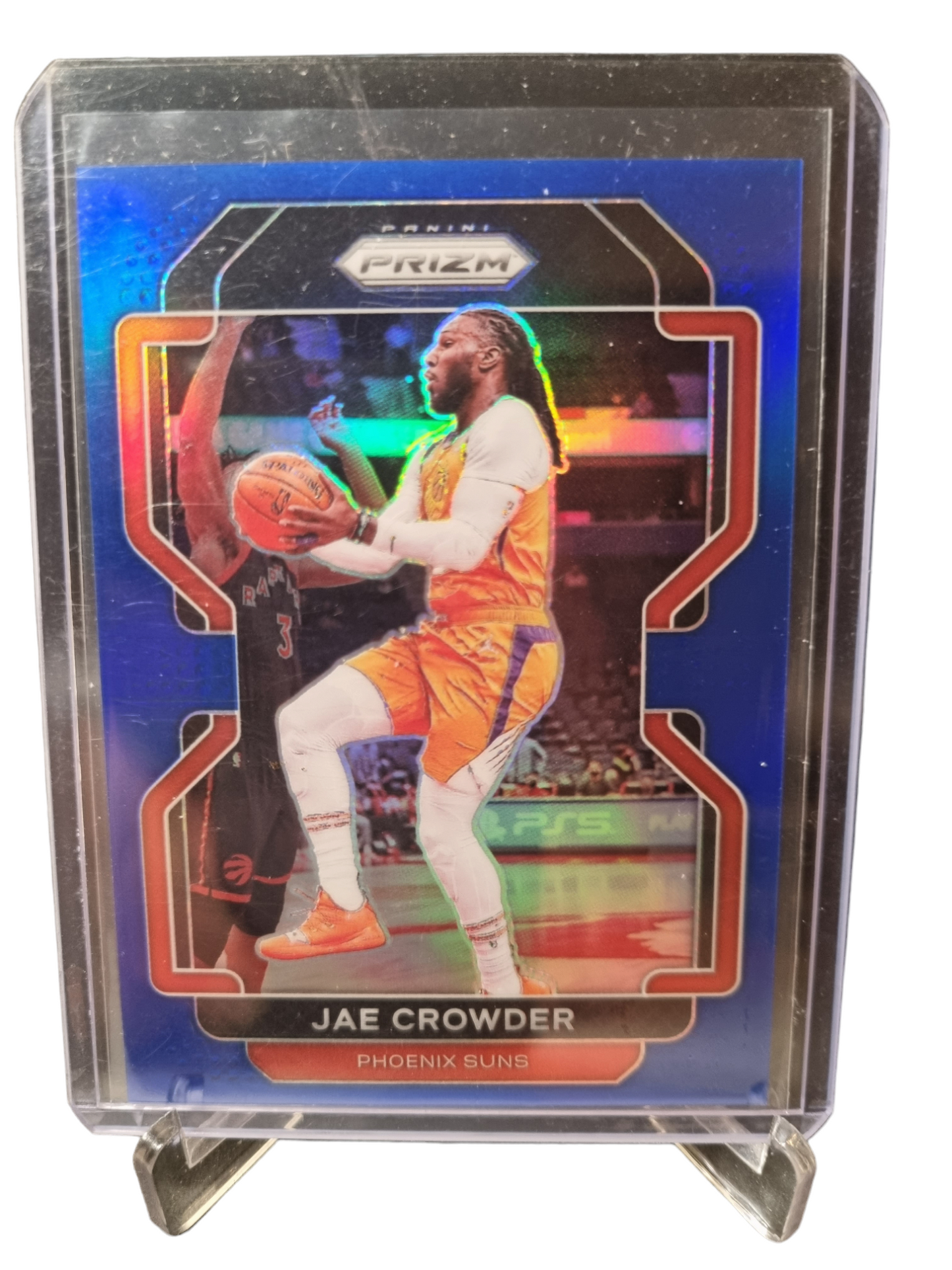 2021-22 Panini Prizm #59 Jae Crowder Blue Prizm 064/199