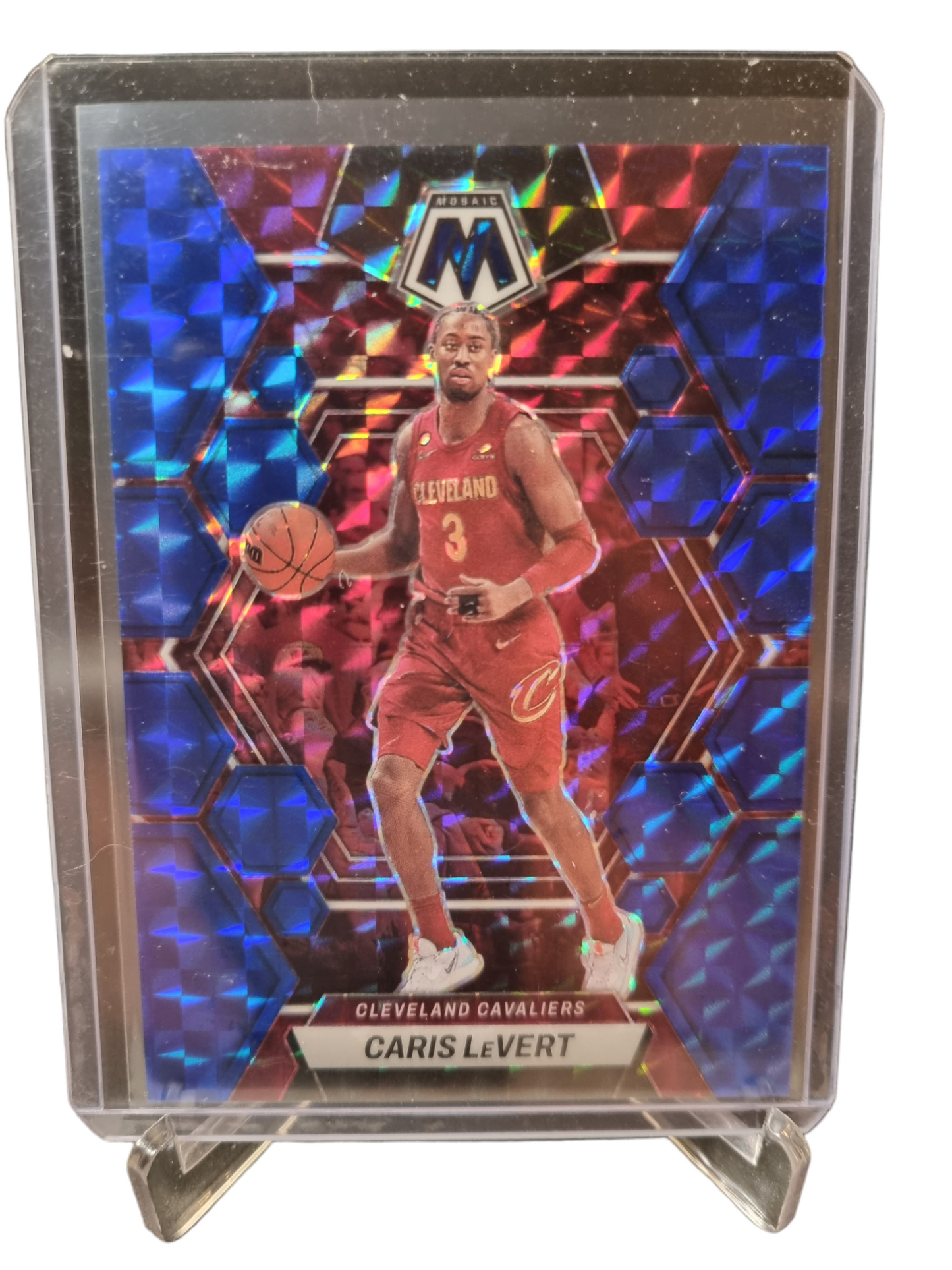 2022-23 Panini Mosaic #67 Caris LeVert Blue Prizm 138/199