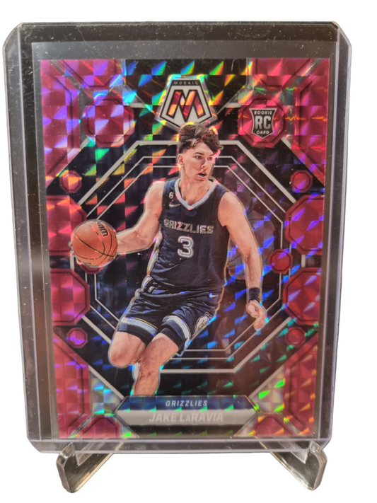 2022-23 Panini Mosaic #204 Jake LaRavia Rookie Card Pink Prizm 129/149