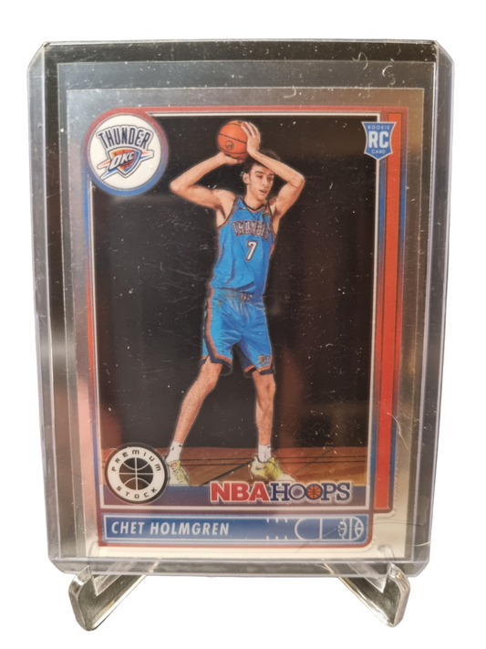 2022-23 Panini Chronicles Hoops Premium Stock#588 Chet Holmgren Rookie Card