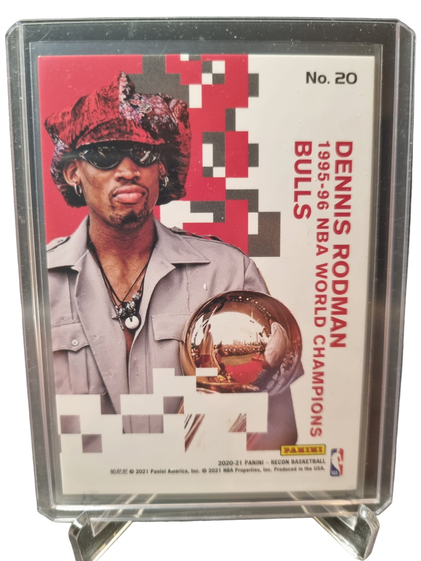 2020-21 Panini Recon #20 Dennis Rodman Eyes On The Prize