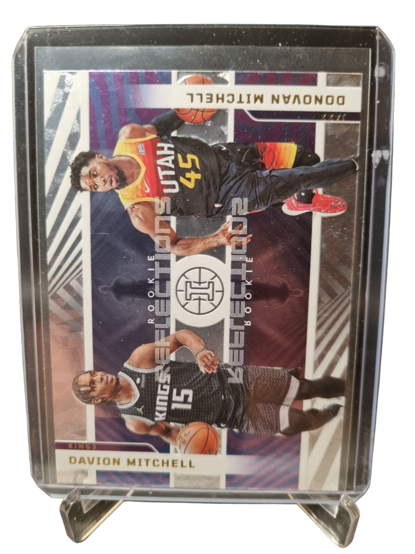 2021-22 Panini Illusions #14 Donovan Mitchell/Davion Mitchell Rookie Reflections