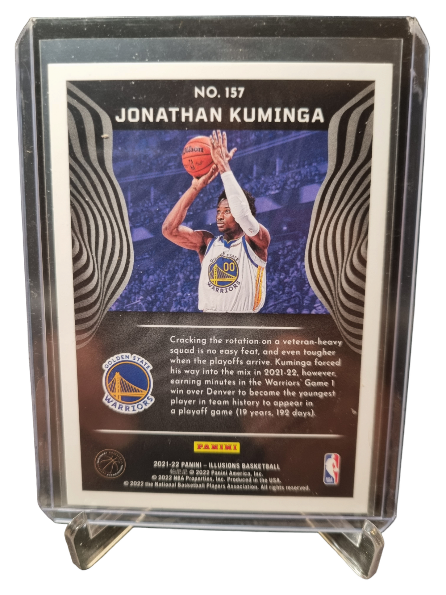 2021-22 Panini Illusions #157 Jonathan Kuminga Rookie Card