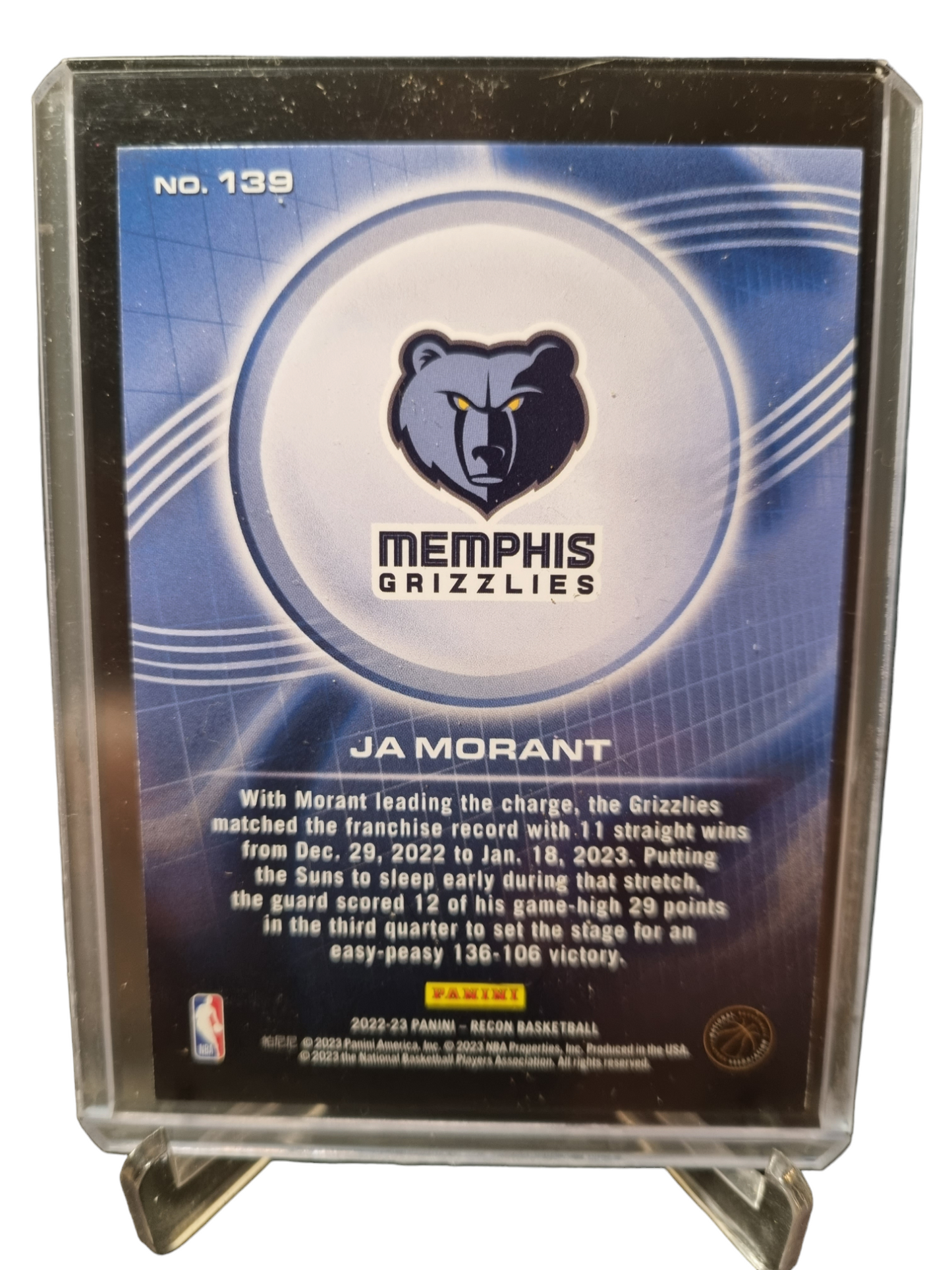 2022-23 Panini Recon #139 JA Morant