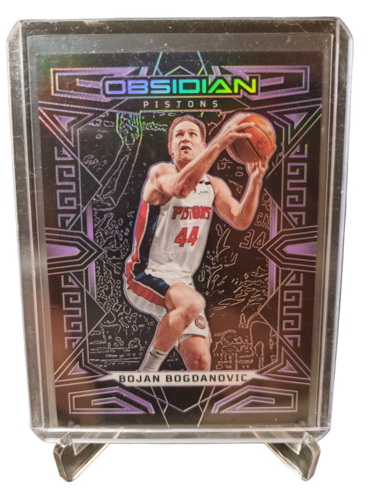 2022-23 Panini Obsidian #114 Bojan Bogdanovic Purple Etch 19/99