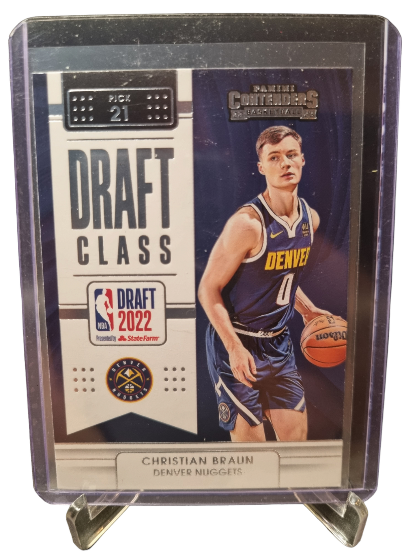 2022-23 Panini Contenders #21 Christian Braun Rookie Card Draft Class 2022