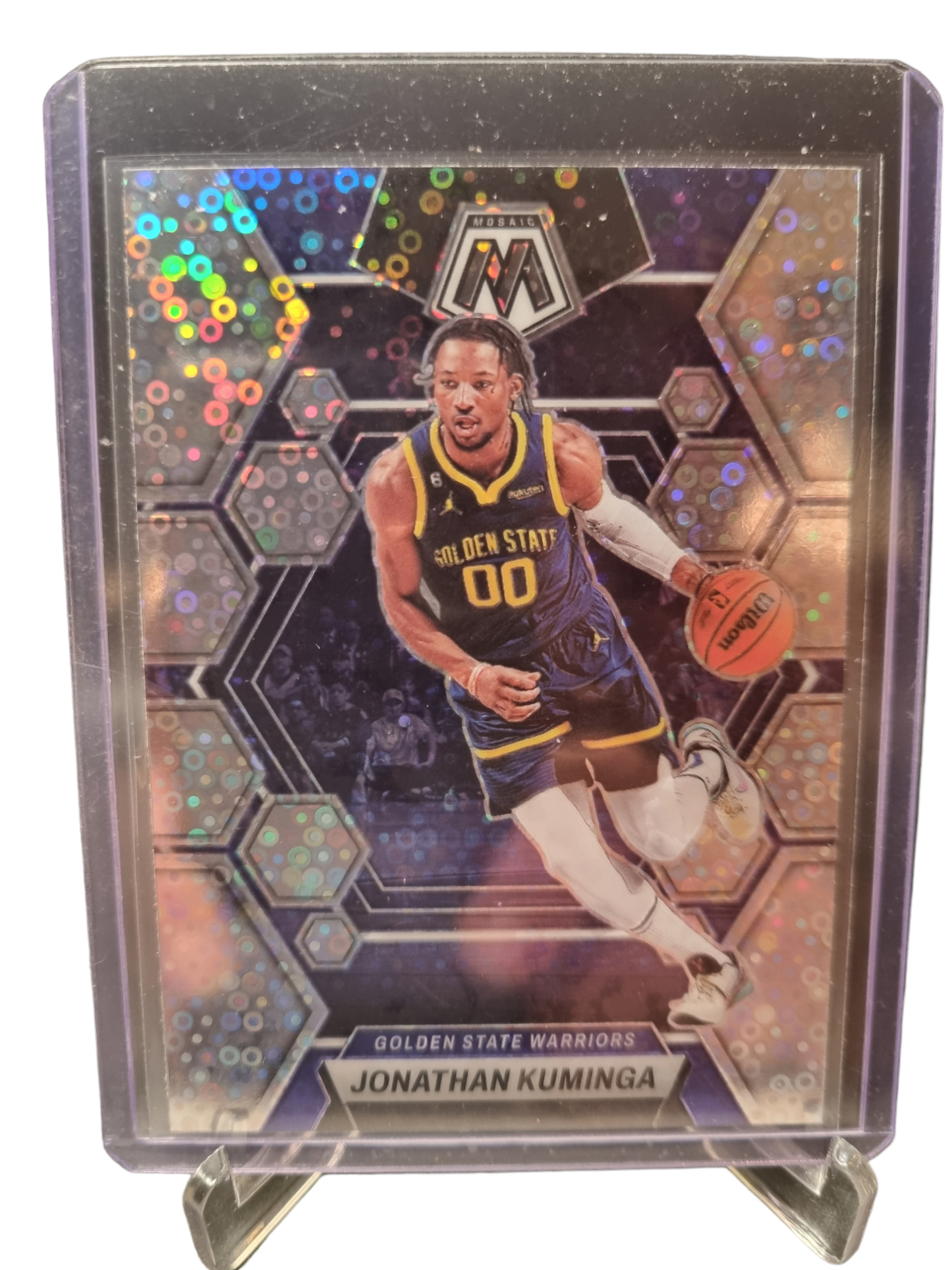 2022-23 Panini Mosaic #184 Jonathan Kuminga Fastbreak Prizm