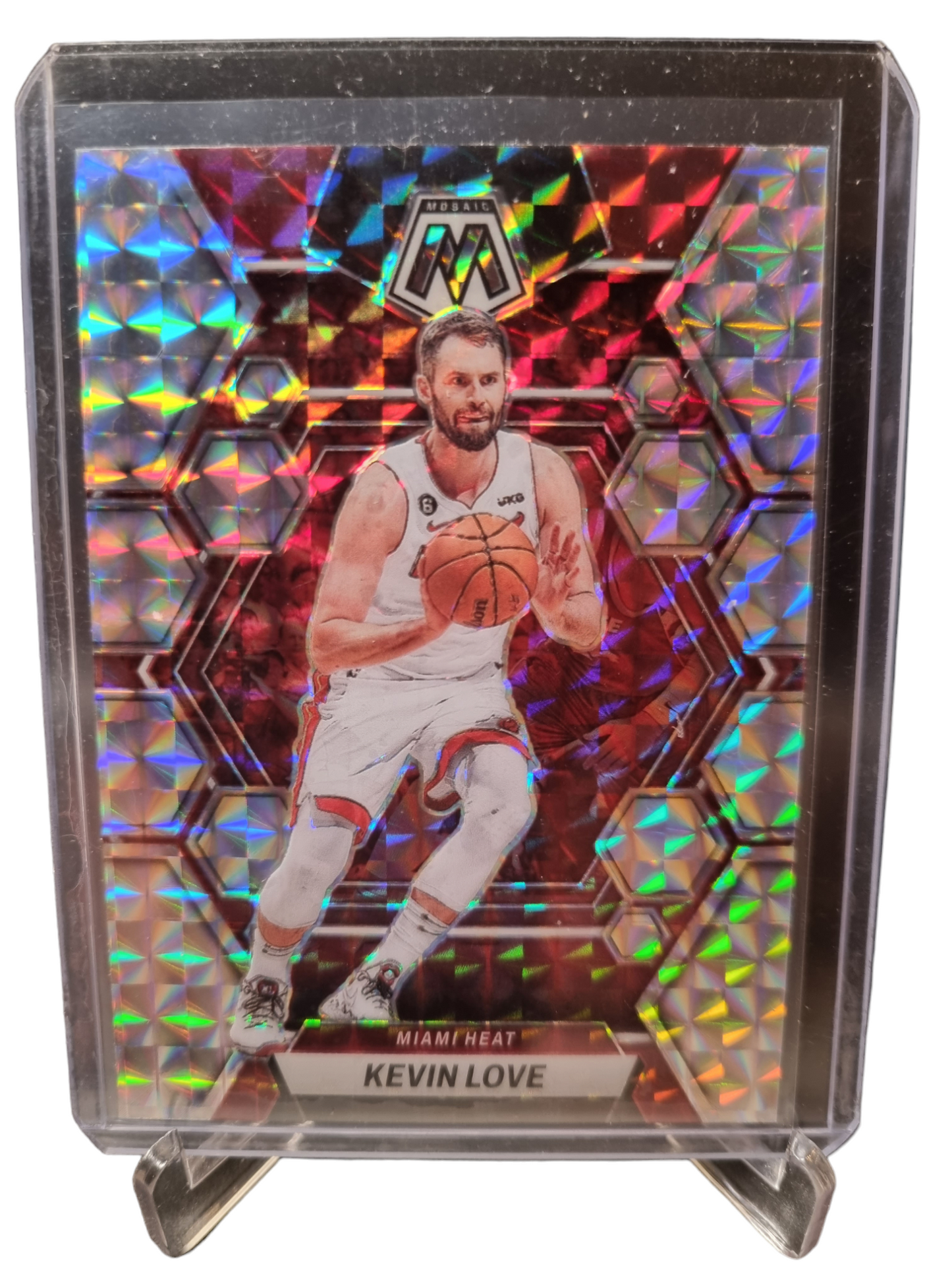 2022-23 Panini Mosaic #42 Kevin Love Mosaic Prizm