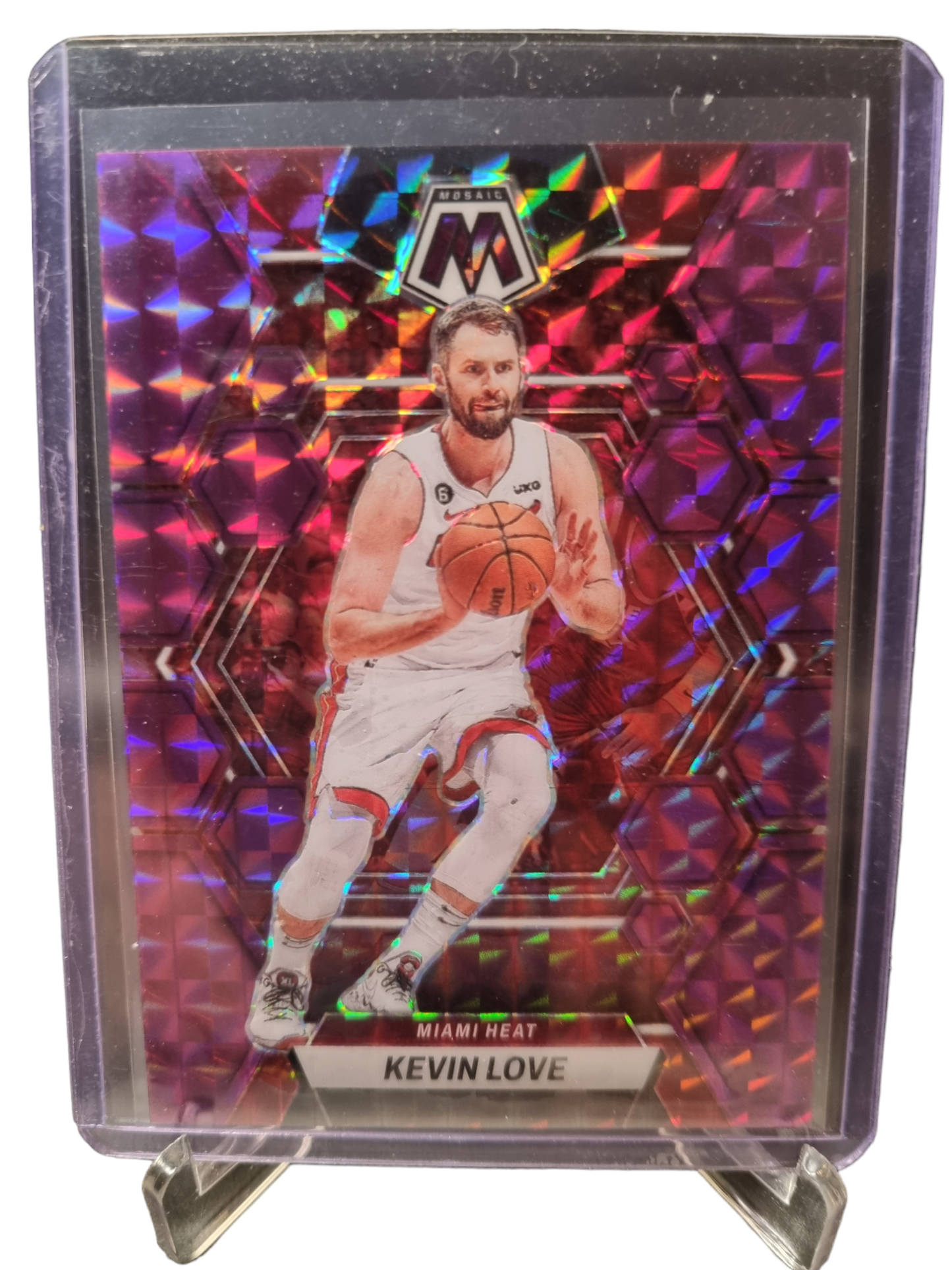 2022-23 Panini Mosaic #42 Kevin Love Mosaic Pink Prizm 72/99