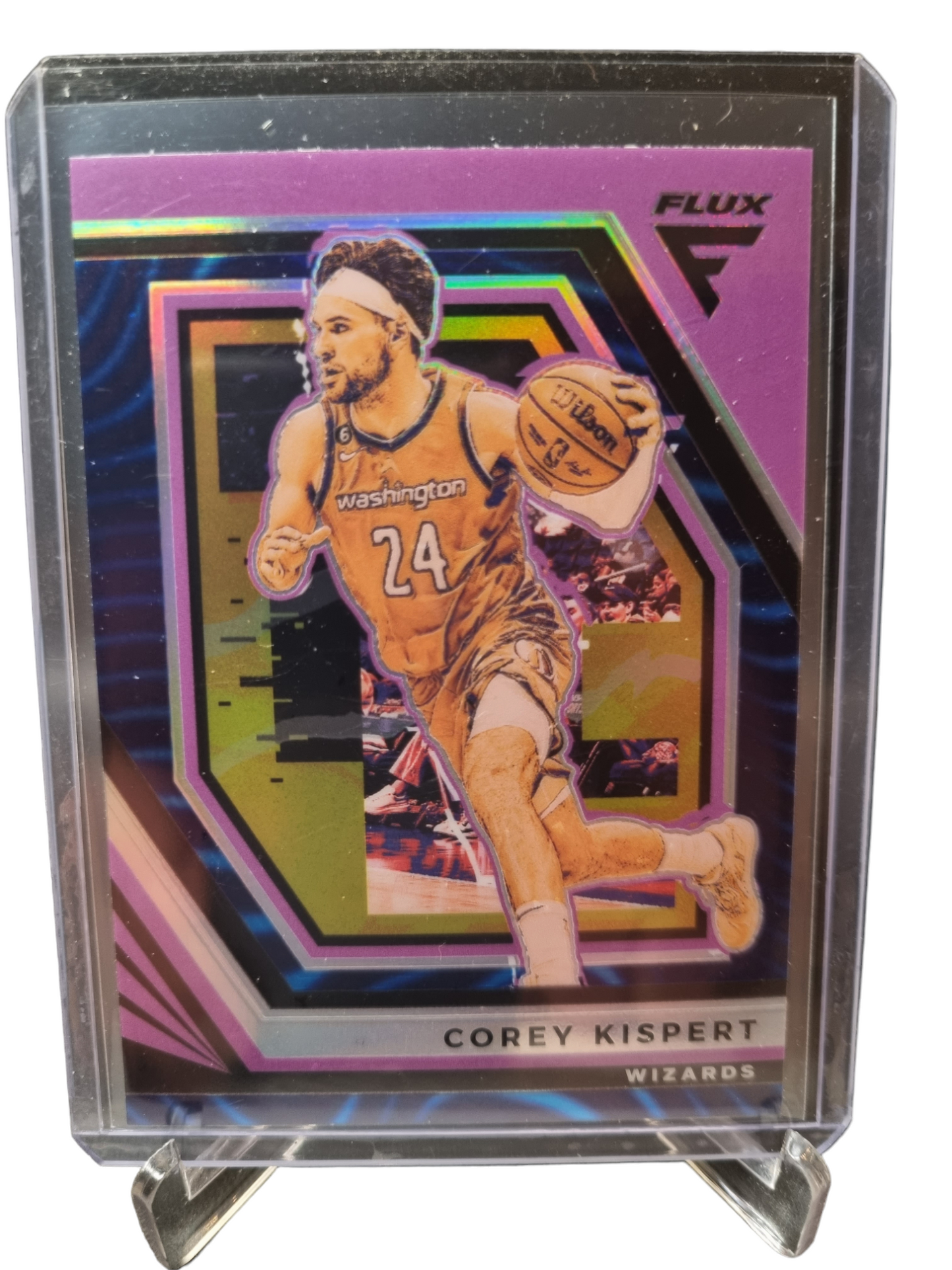 2022-23 Panini Flux #92 Corey Kispert Blue Prizm