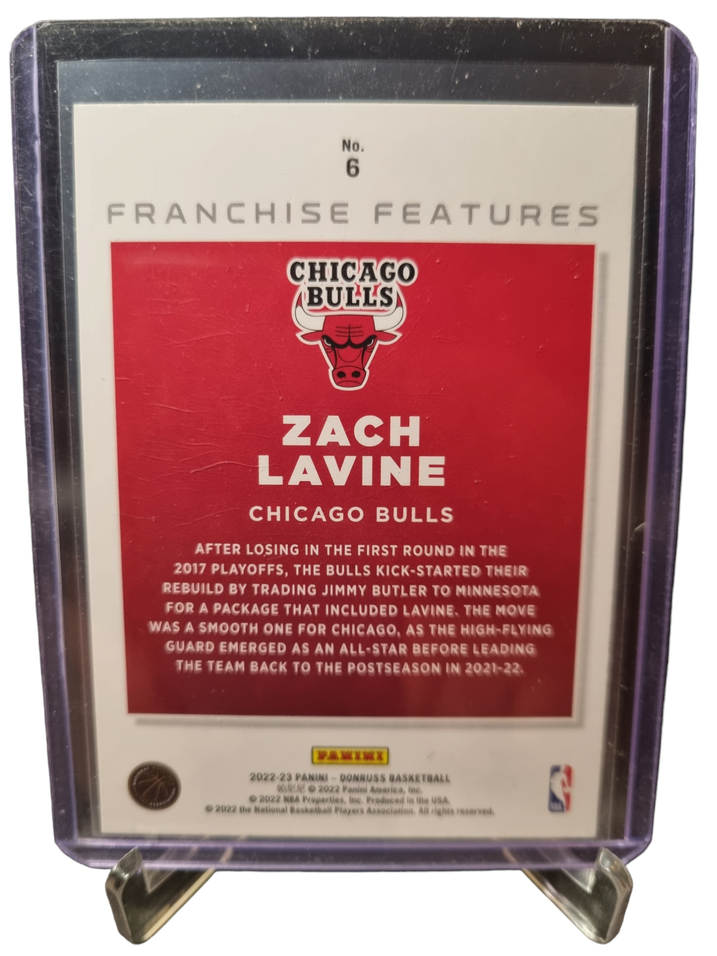 2022-23 Panini Donruss #6 Zach Lavine Franchise Features