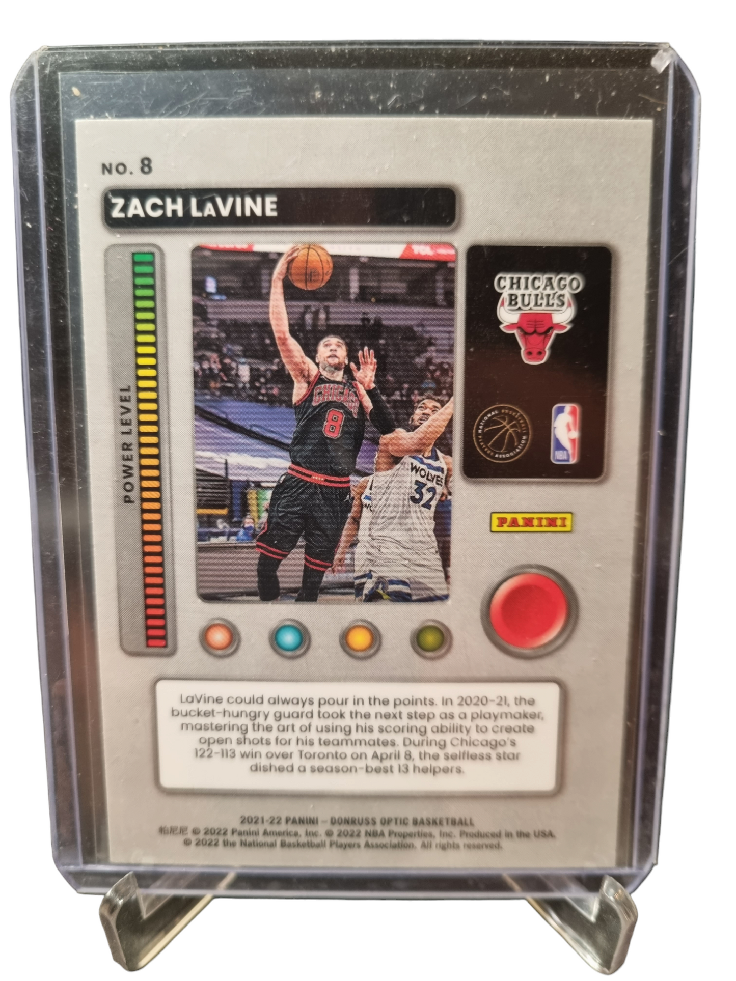 2021-22 Panini Donruss #8 Zach Lavine T Minus 3 2 1