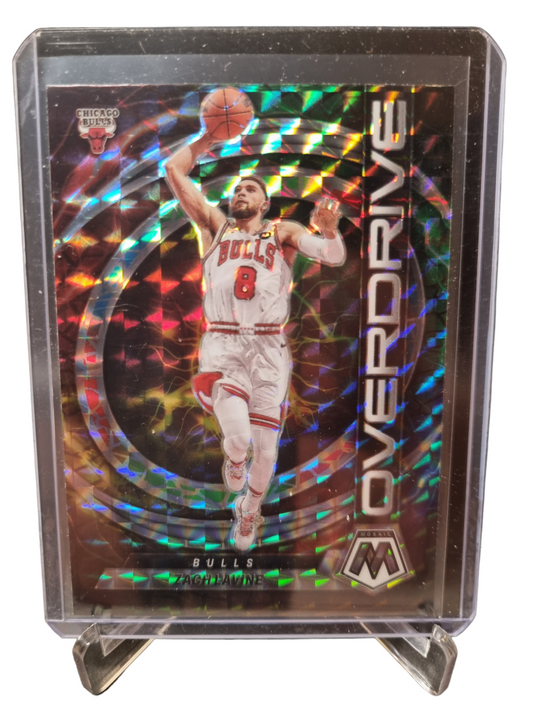 2022-23 Panini Mosaic #22 Zach Lavine Overdrive Mosaic Prizm