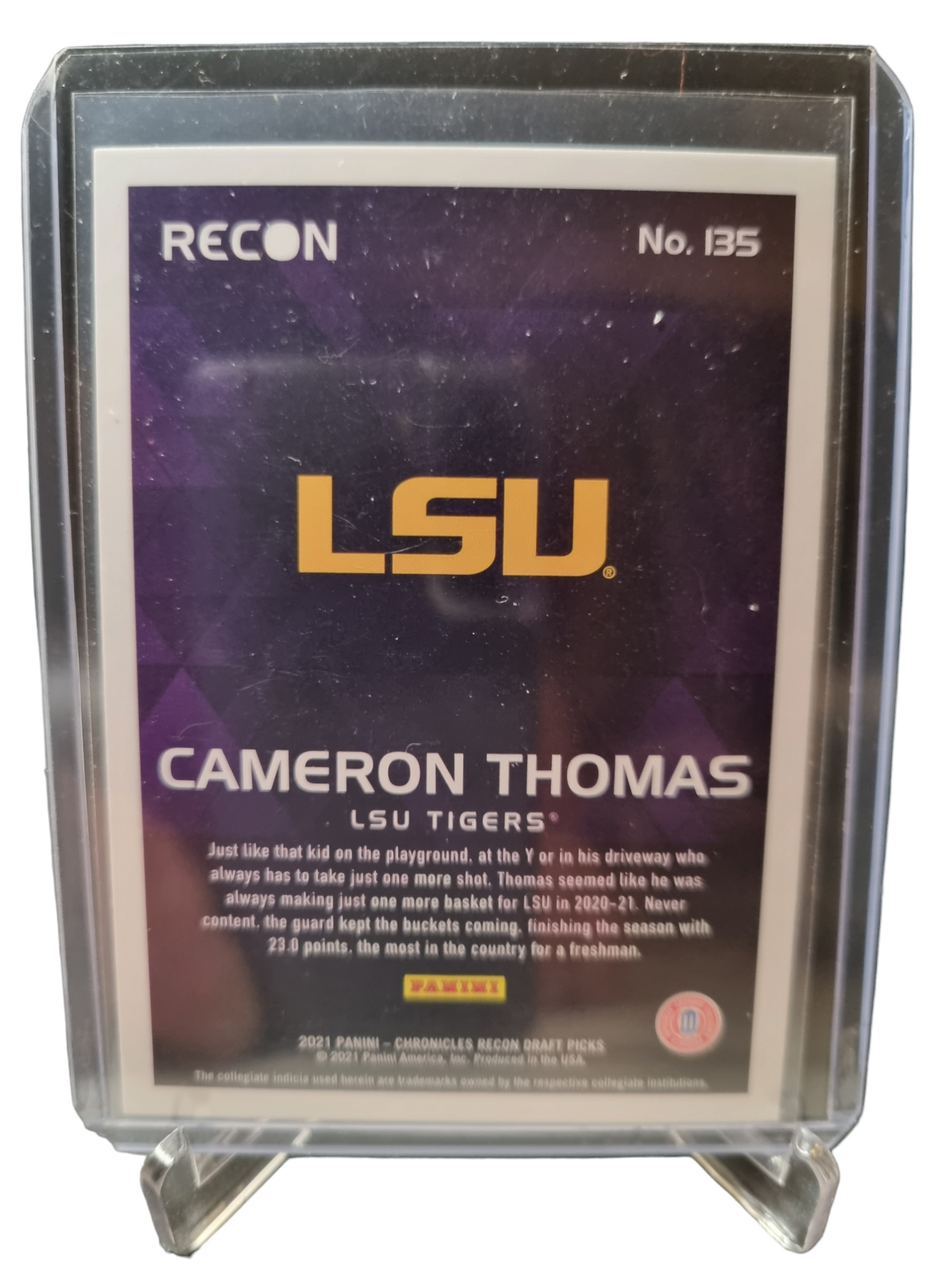 2021-22 Panini Chronicles Recon #135 Cameron Thomas Rookie Card Draft Picks