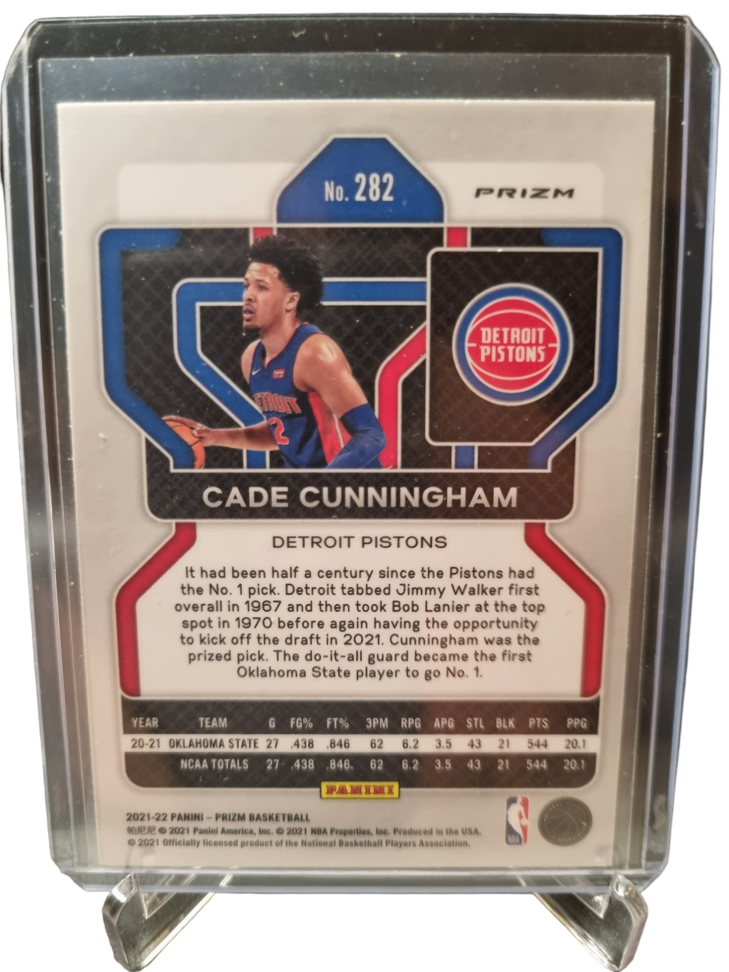 2021-22 Panini Prizm #282 Cade Cunningham Rookie Card Silver Prizm