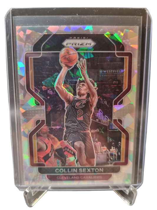 2021-22 Panini Prizm #240 Colin Sexton Cracked Ice Prizm