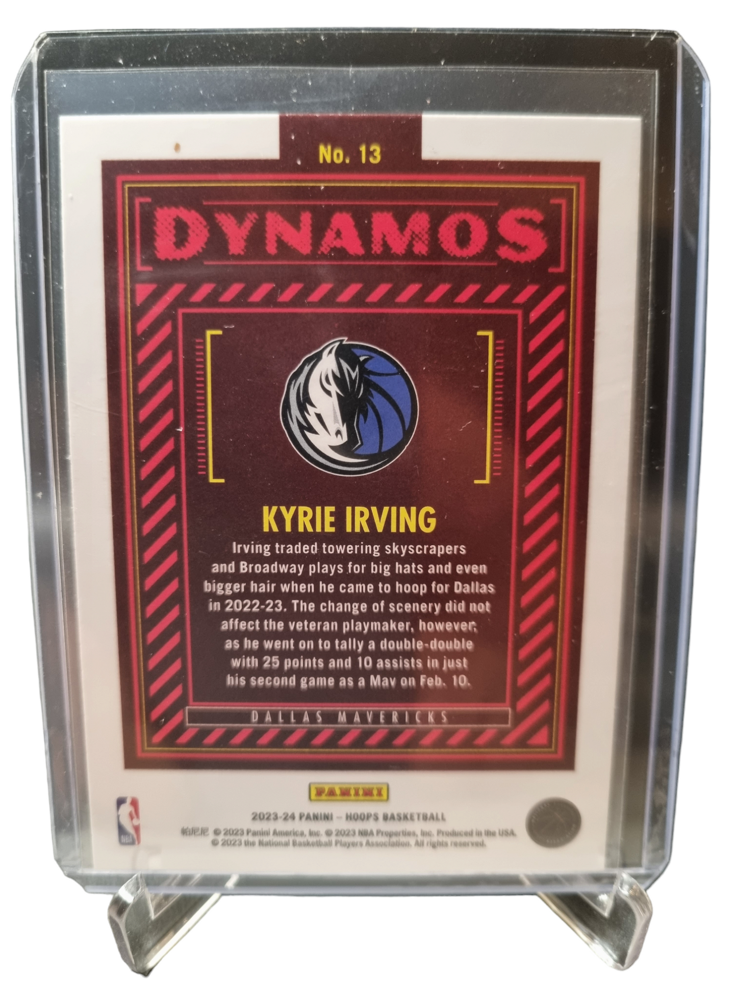 2023-24 Panini Hoops #13 Kyrie Irving Dynamos