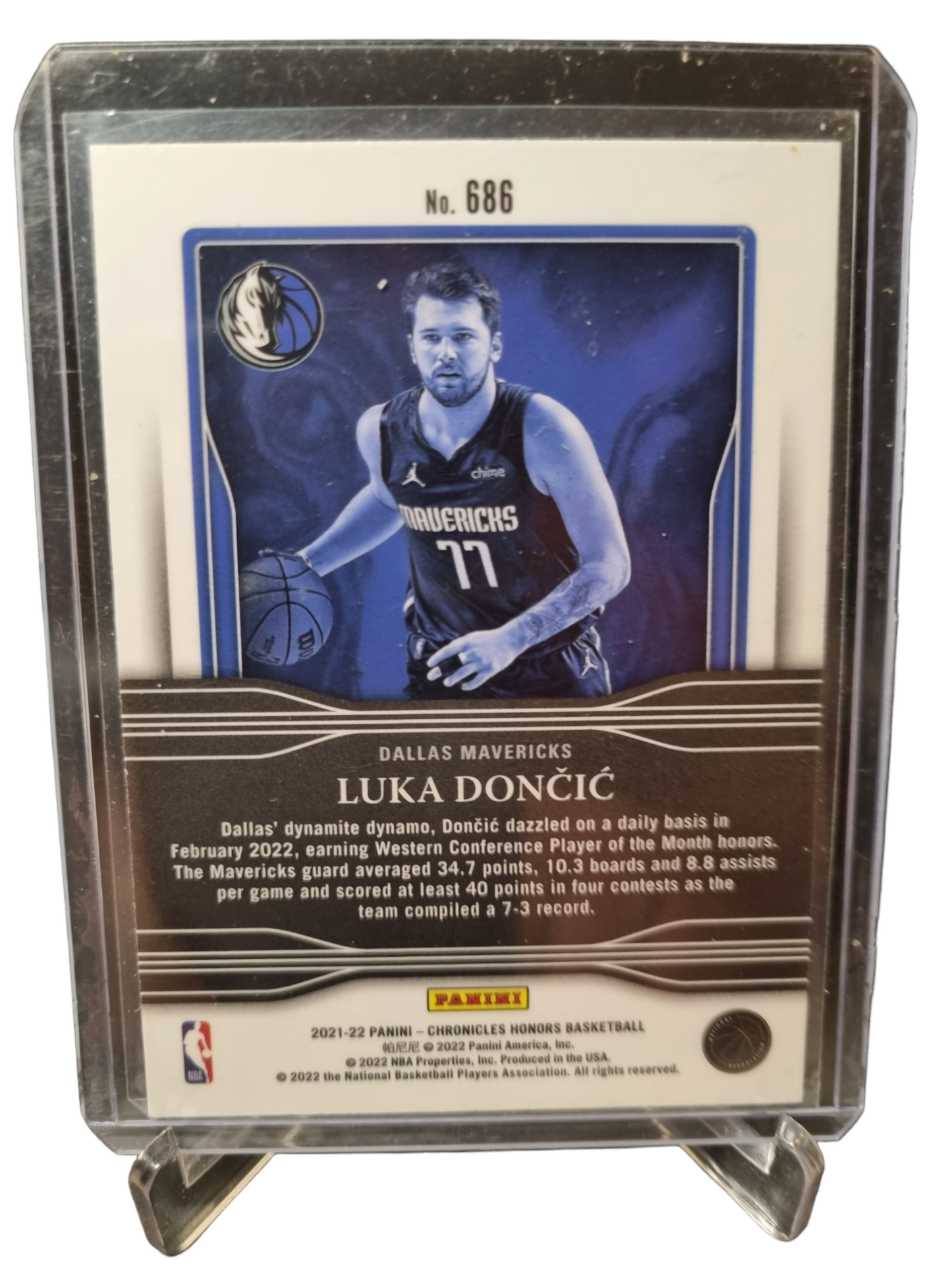 2021-22 Panini Chronicles Honors #686 Luka Doncic