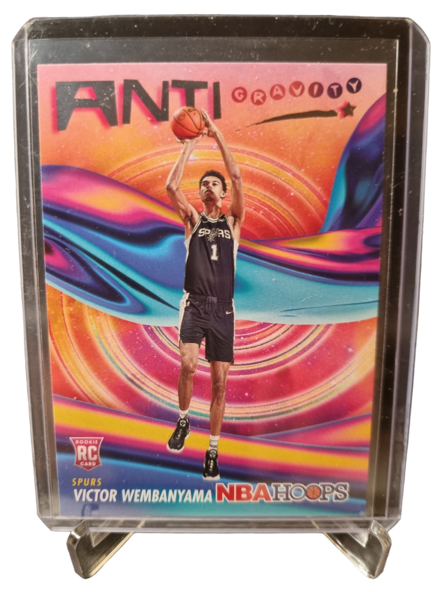 2023-24 Hoops #15 Victor Wembanyama Rookie Card Anti Gravity