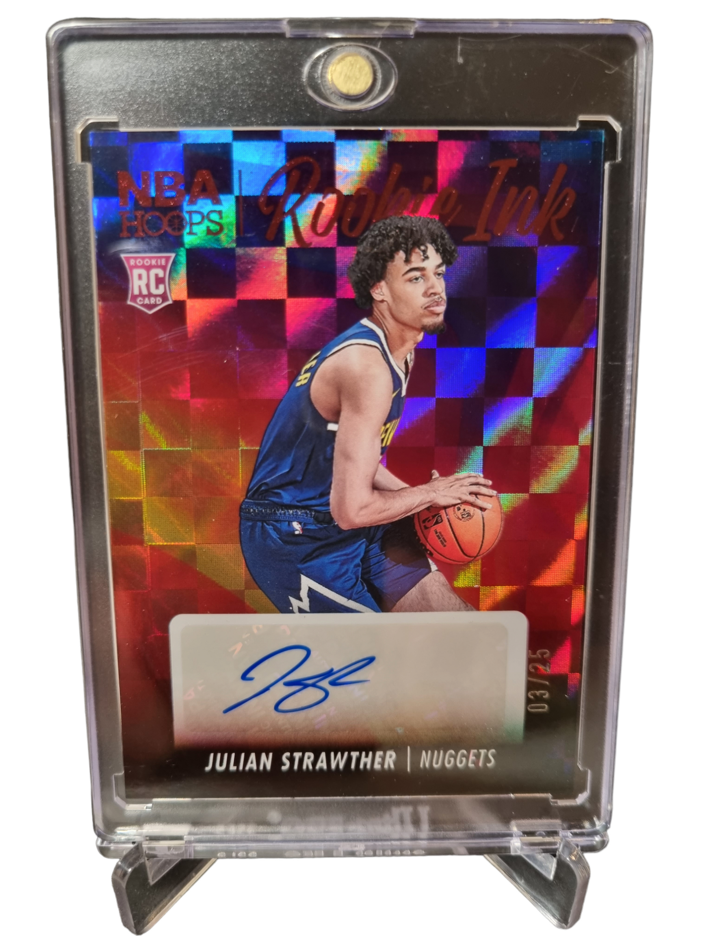 2023-24 Hoops #RI-JUL Julian Strawther Rookie Ink Autograph 03/25