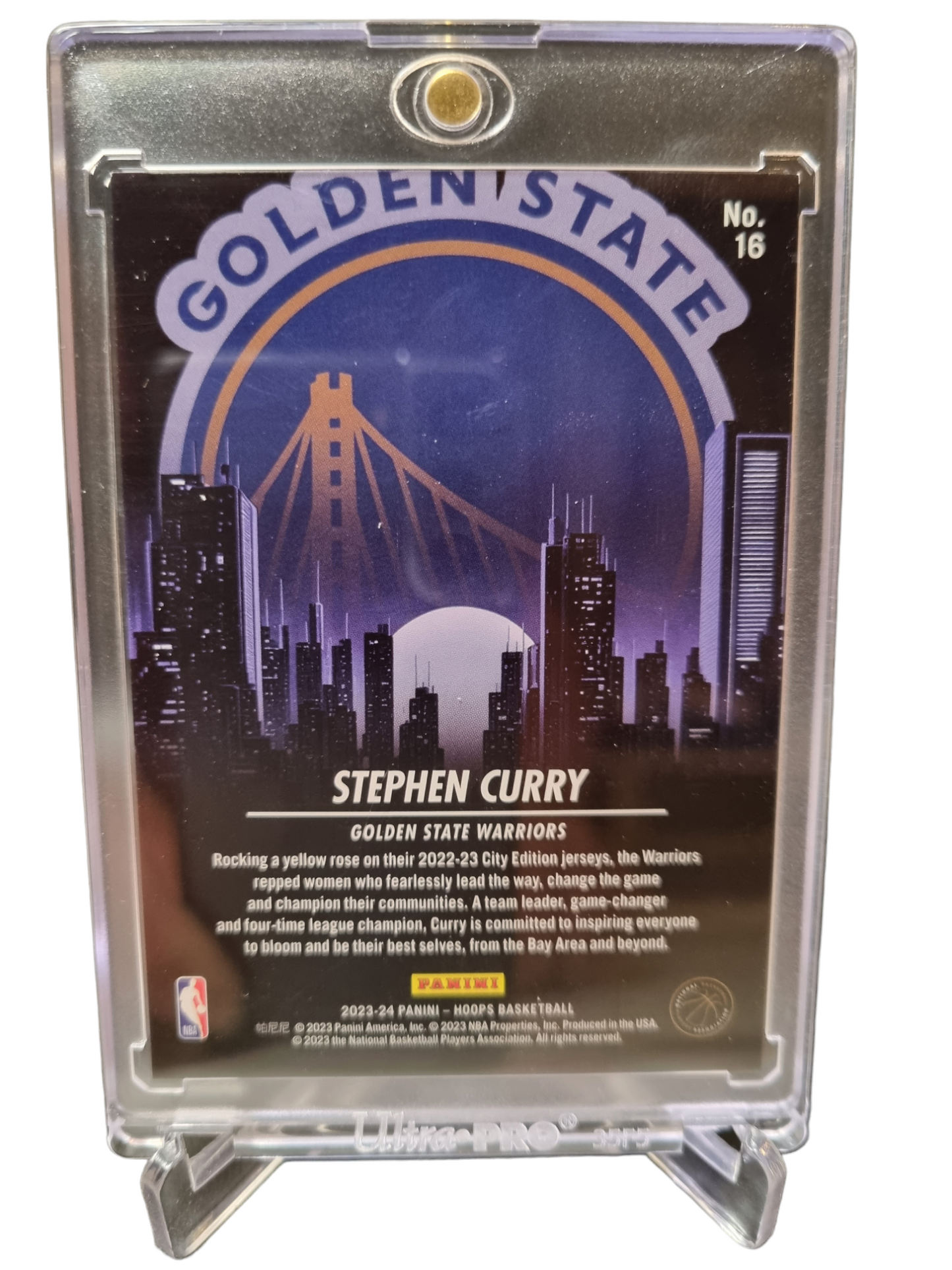 2023-24 Panini Hoops #16 Stephen Curry City Edition Holo 06/10