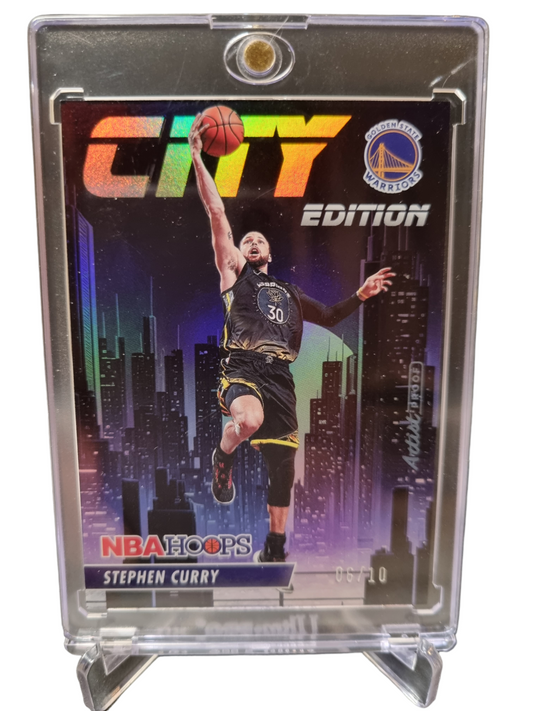 2023-24 Panini Hoops #16 Stephen Curry City Edition Holo 06/10