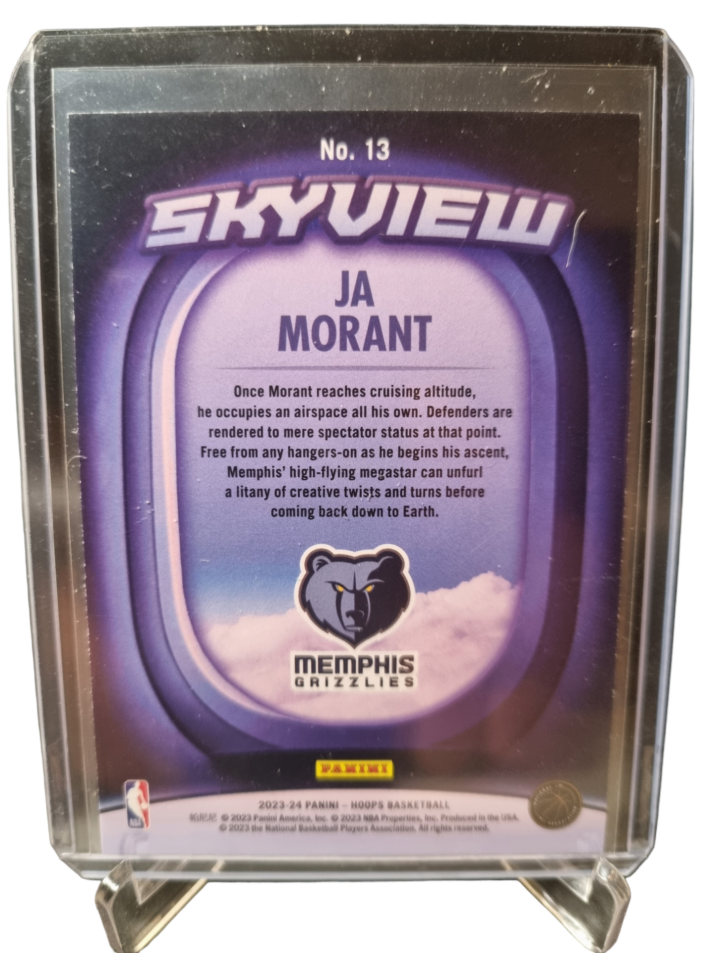 2023-24 Panini Hoops #13 JA Morant Skyview