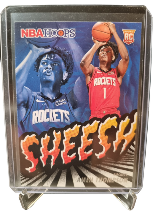 2023-24 Hoops #16 Amen Thompson Rookie Card Sheesh