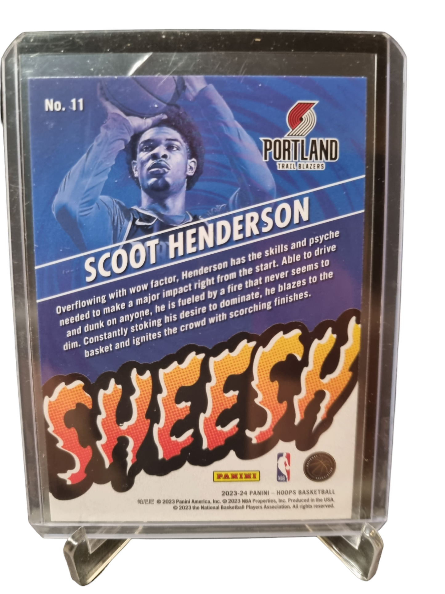 2023-24 Panini Hoops #11 Scoot Henderson Rookie Card Sheesh