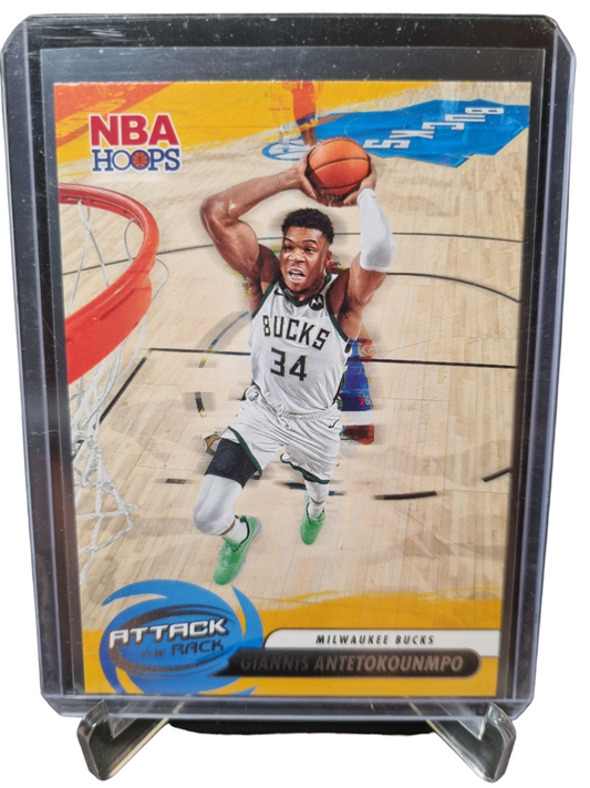 2023-24 Panini Hoops #8 Giannis Antetokounmpo Attack The Rack