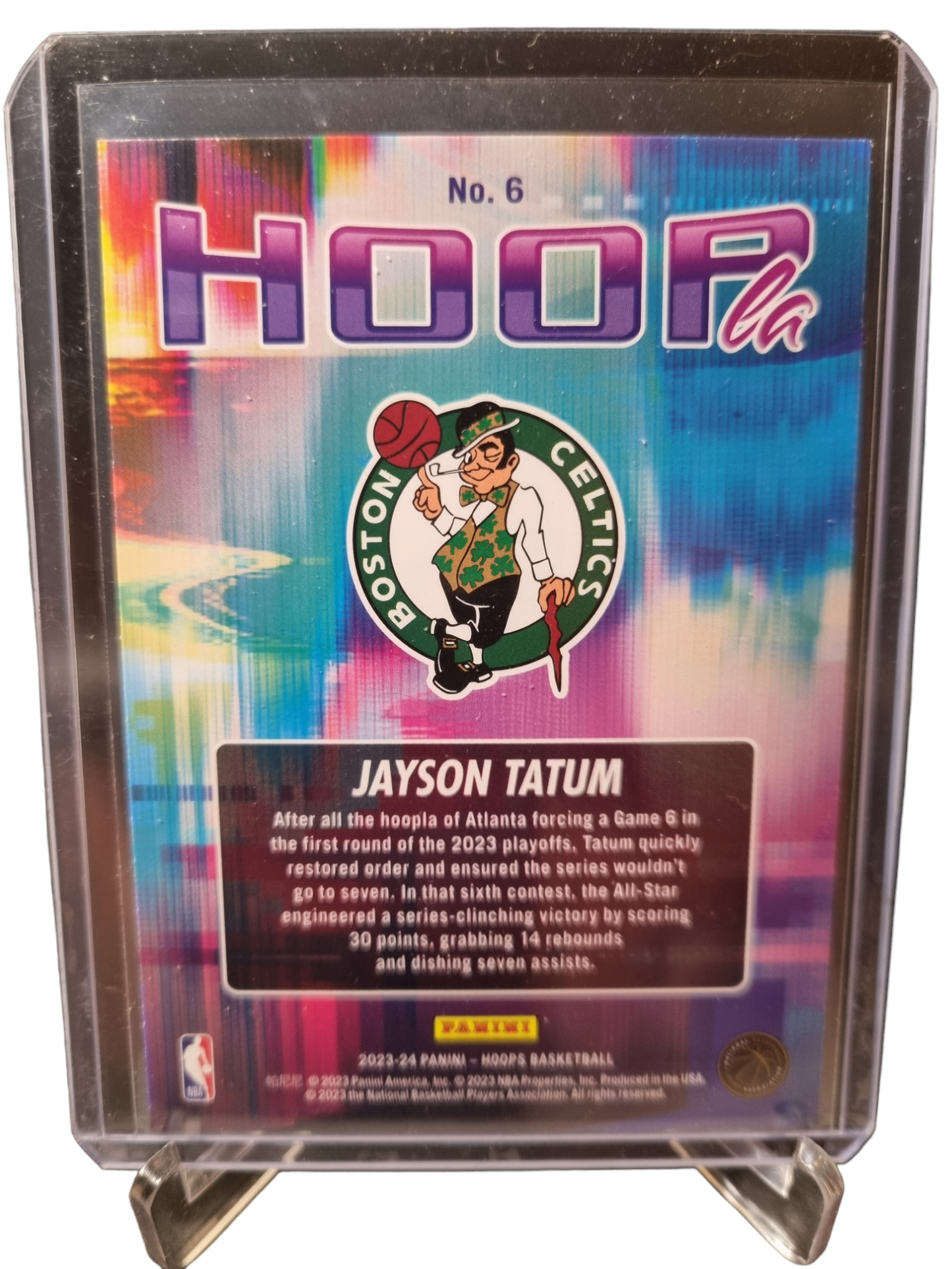 2023-24 Panini Hoops #6 Jayson Tatum Hoopla Holo