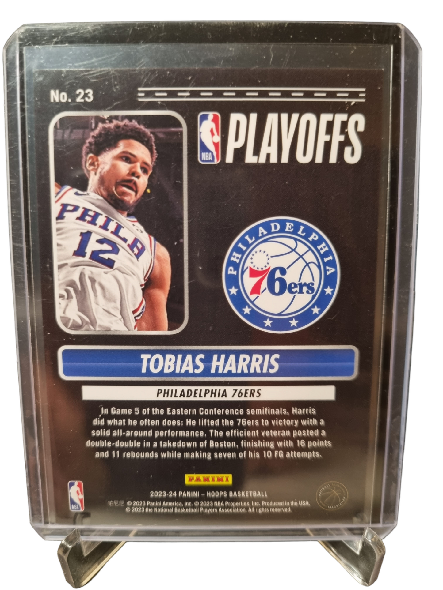 2023-24 Panini Hoops #23 Tobias Harris Road To The Finals