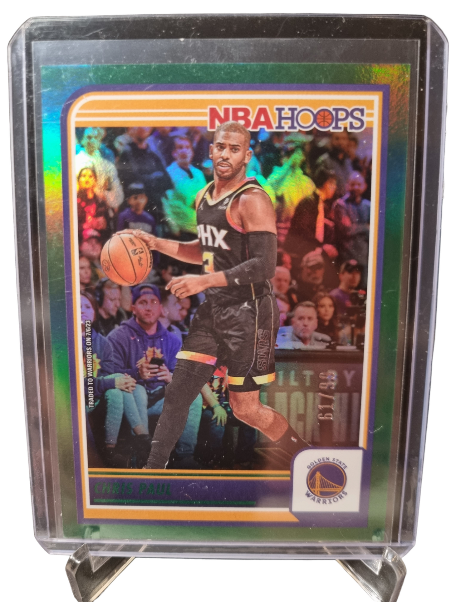 2023-24 Panini Hoops #102 Chris Paul Green Holo 61/99