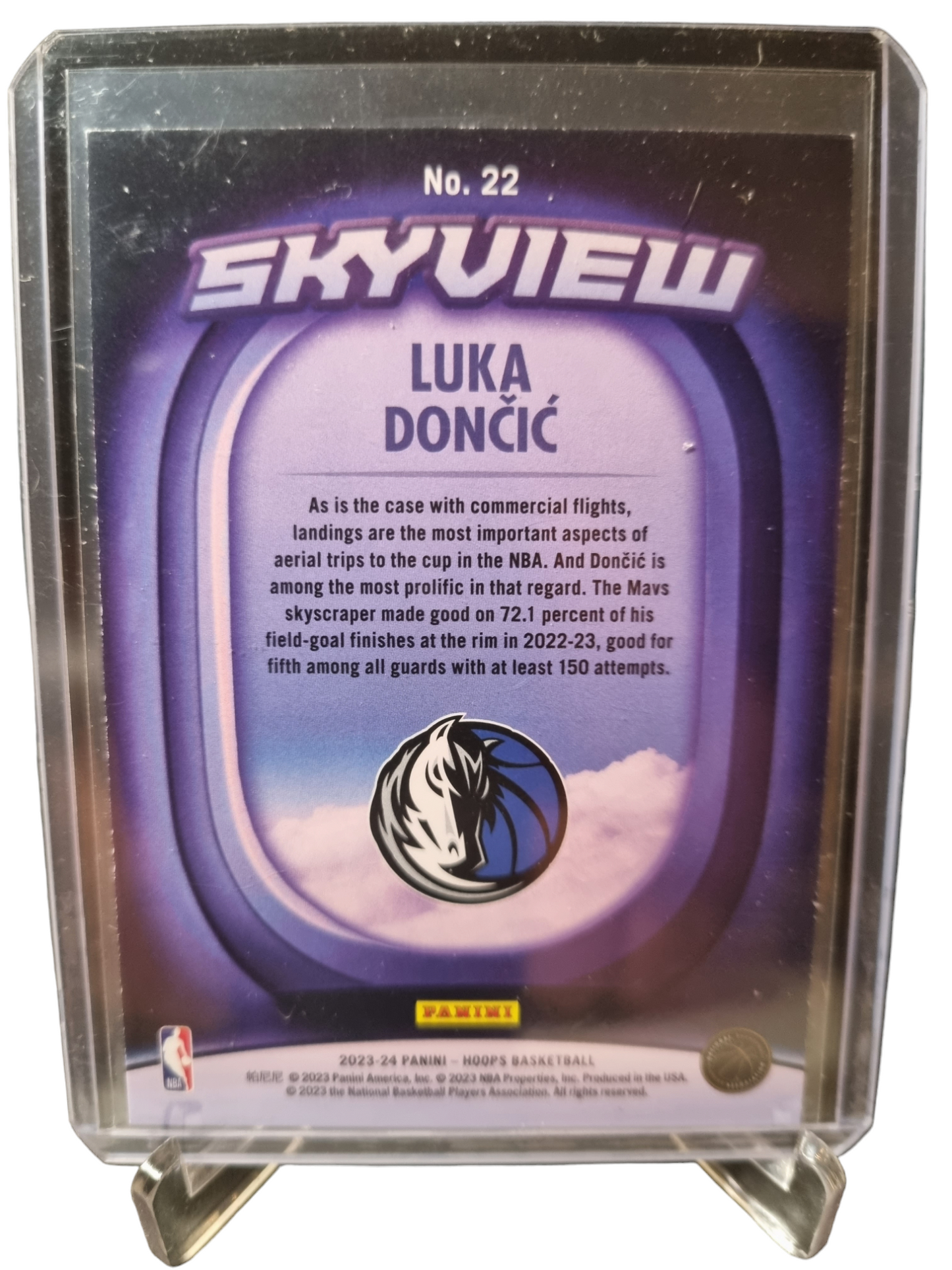 2023-24 Panini Hoops #22 Luka Doncic Skyview