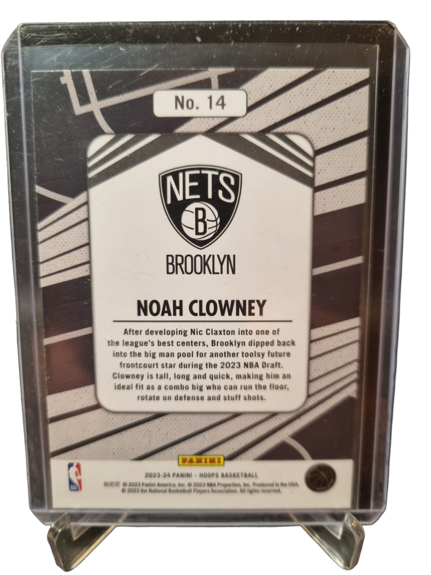 2023-24 Panini Hoops #14 Noah Clowney Rookie Card We Got Next