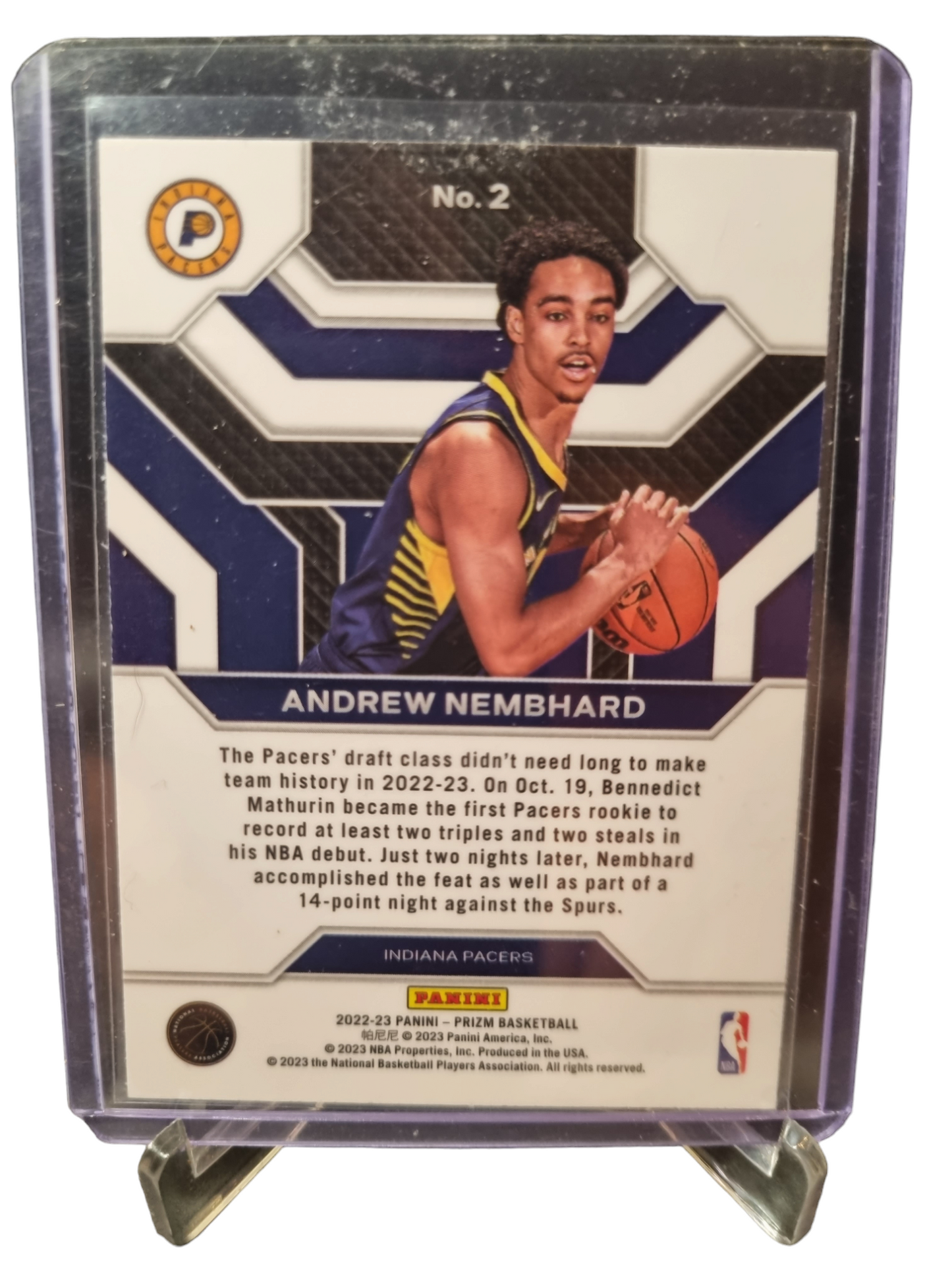 2022-23 Panini Prizm #2 Andrew Nembhard Rookie Card Emergent