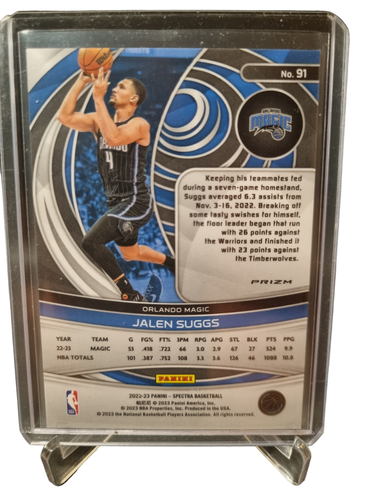 2022-23 Panini Spectra #91 Jalen Suggs Prizm