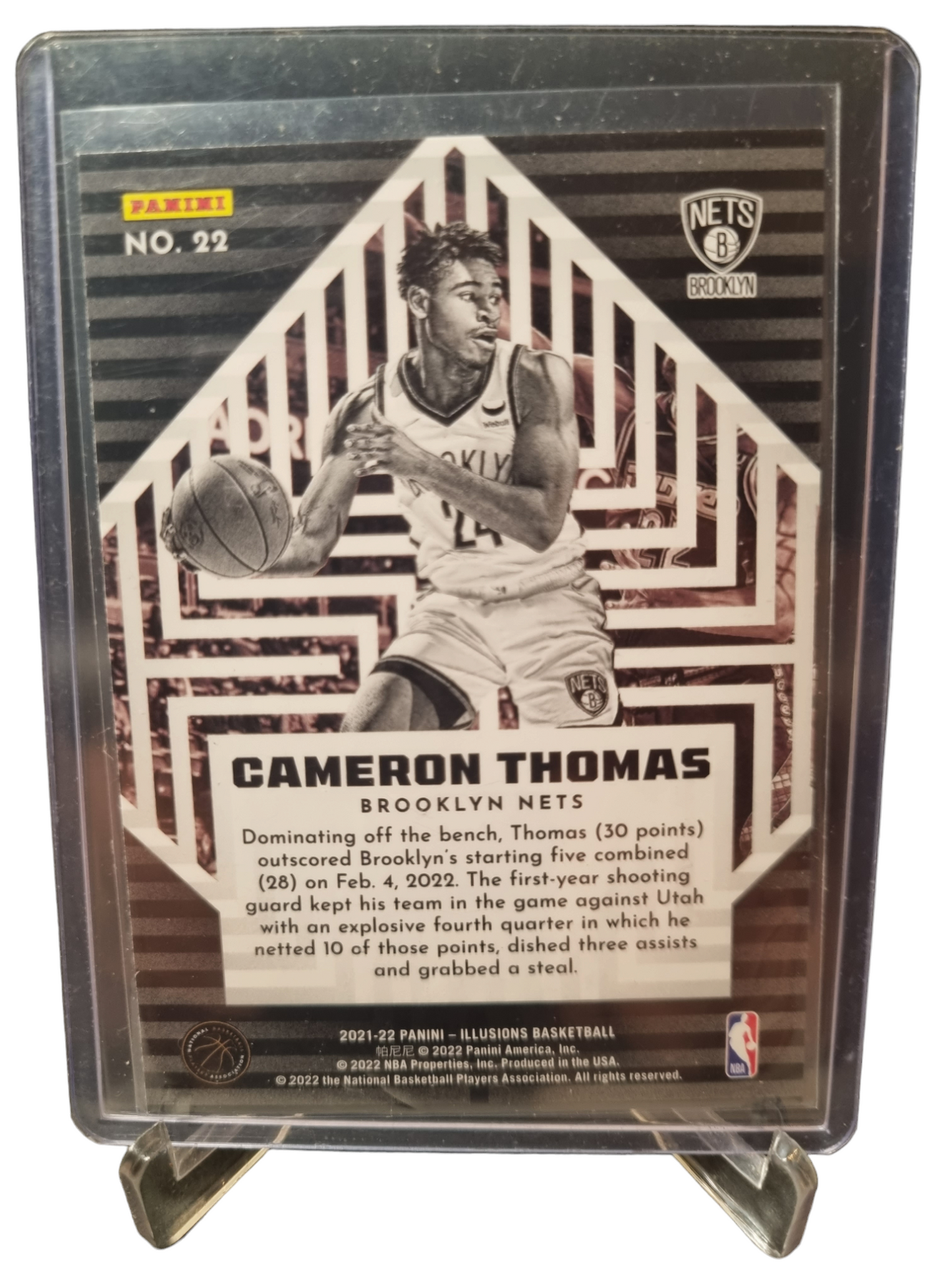 2021-22 Panini Illusions #22 Cameron Thomas Rookie Card Instant Impact