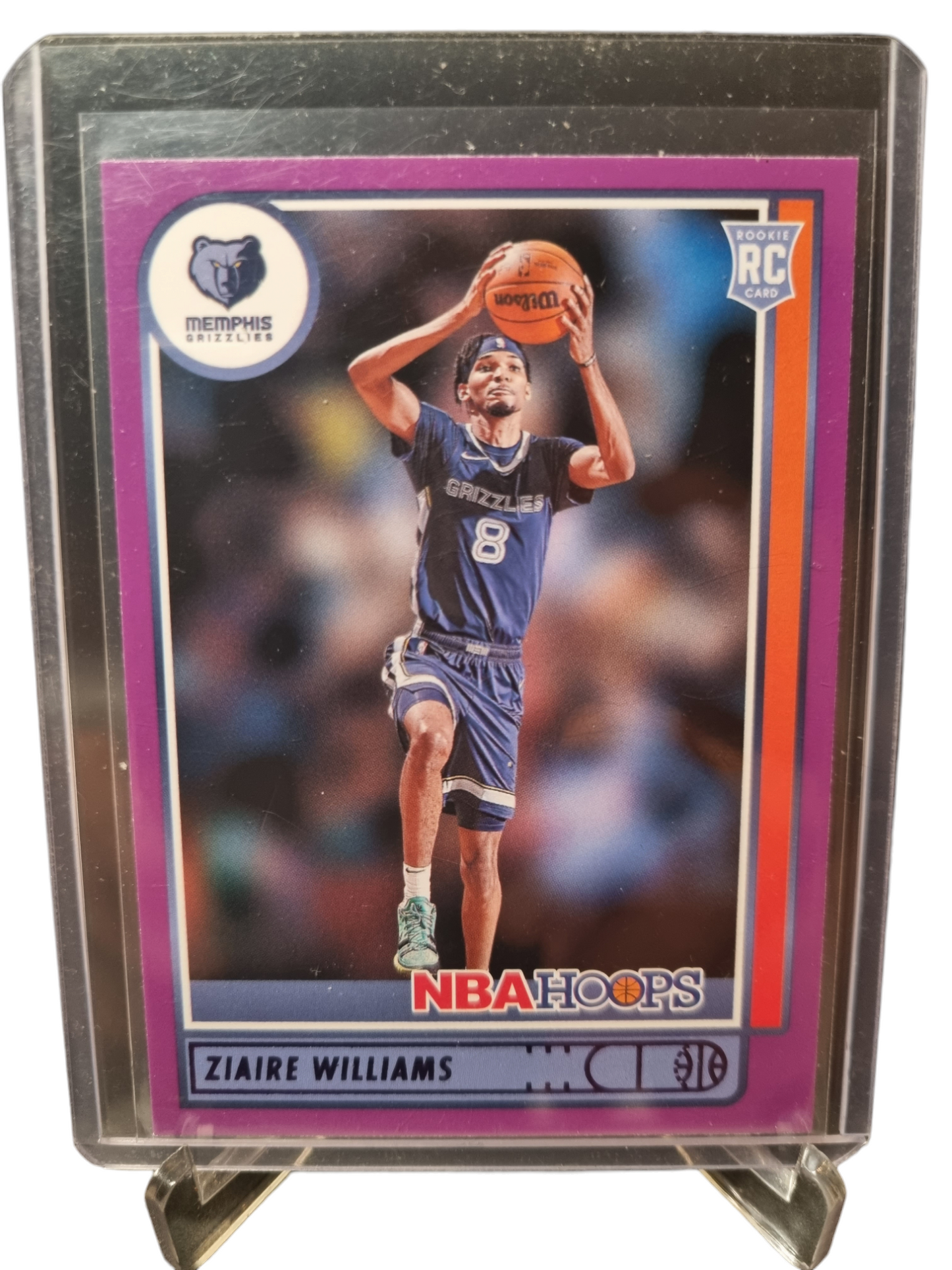 2021-22 Panini Hoops #211 Ziaire Williams Rookie Card Purple