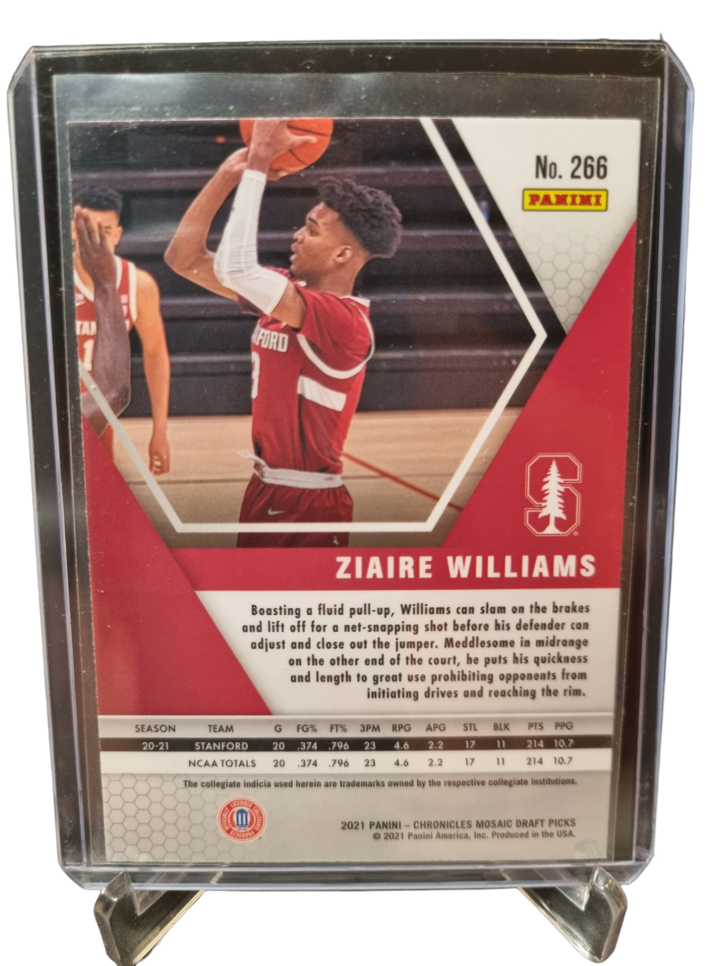 2021-22 Panini Chronicles Mosaic #266 Ziaire Williams Rated Rookie Card Draft Picks