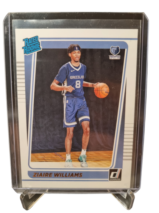 2021-22 Panini Chronicles Donruss #248 Ziaire Williams Rated Rookie Card Draft Picks