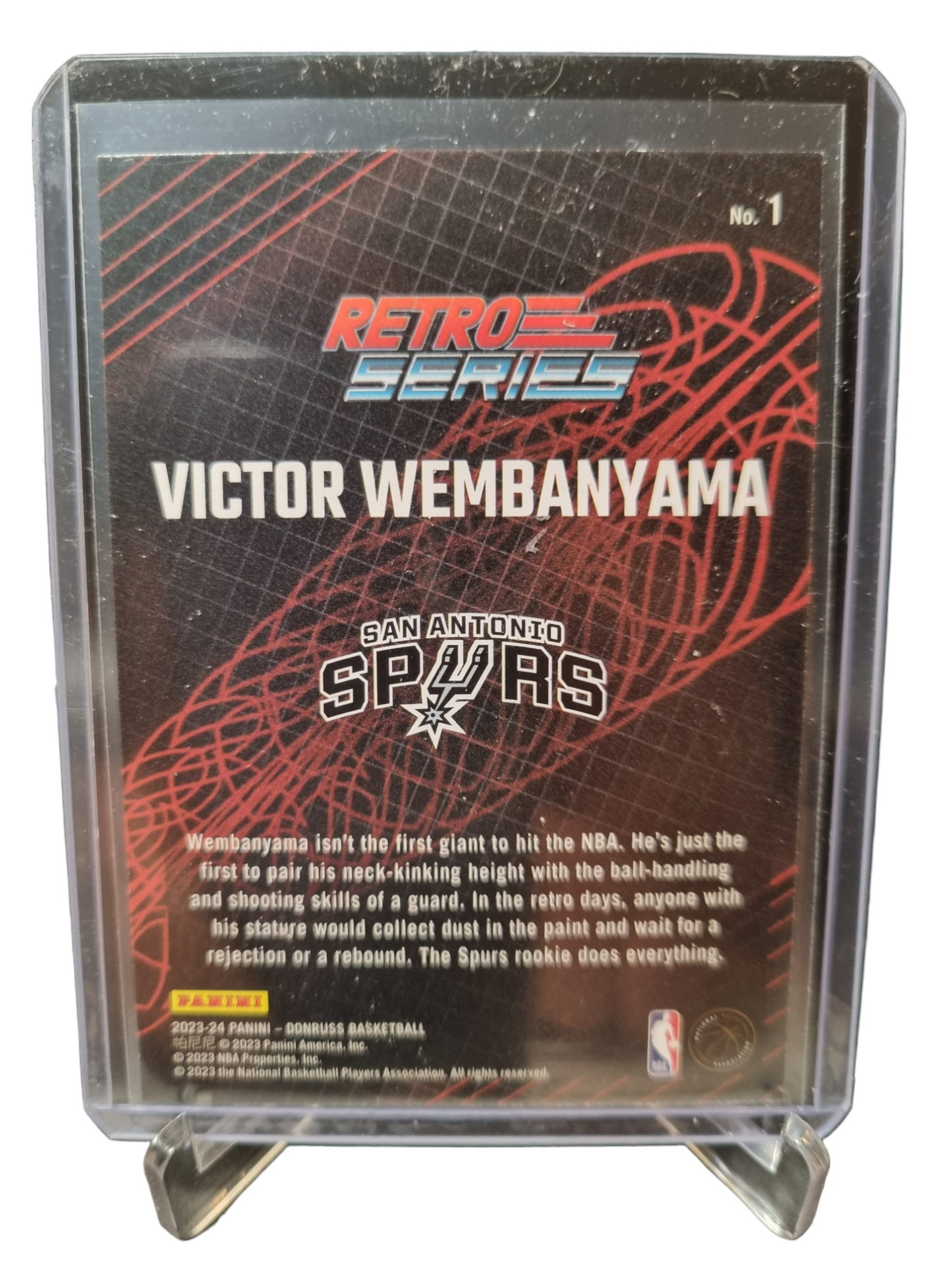 2023-24 Donruss #1 Victor Wembanyama Rookie Card Retro Series