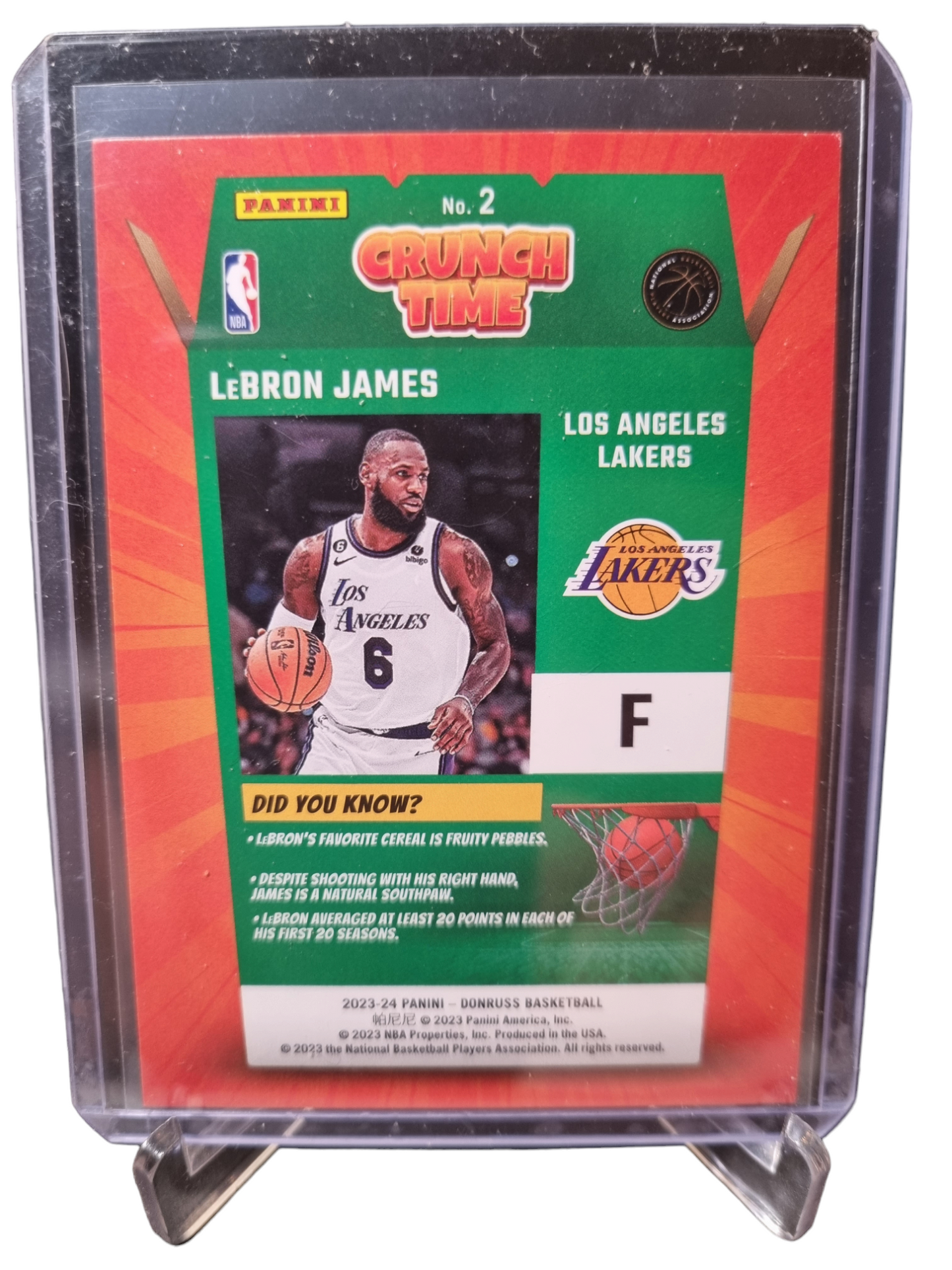 2023-24 Panini Donruss #2 Lebron James Crunch Time