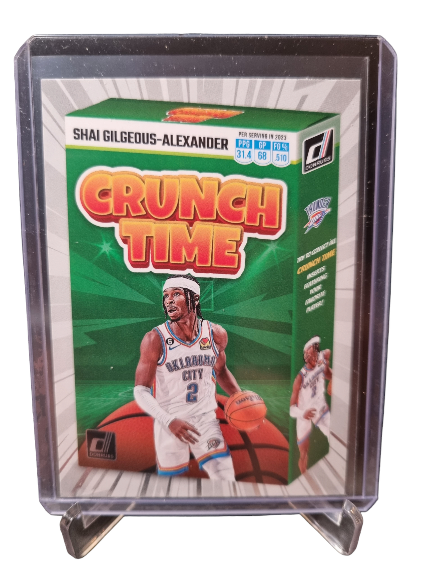 2023-24 Panini Donruss #13 Shai Gilgeous-Alexander Crunch Time