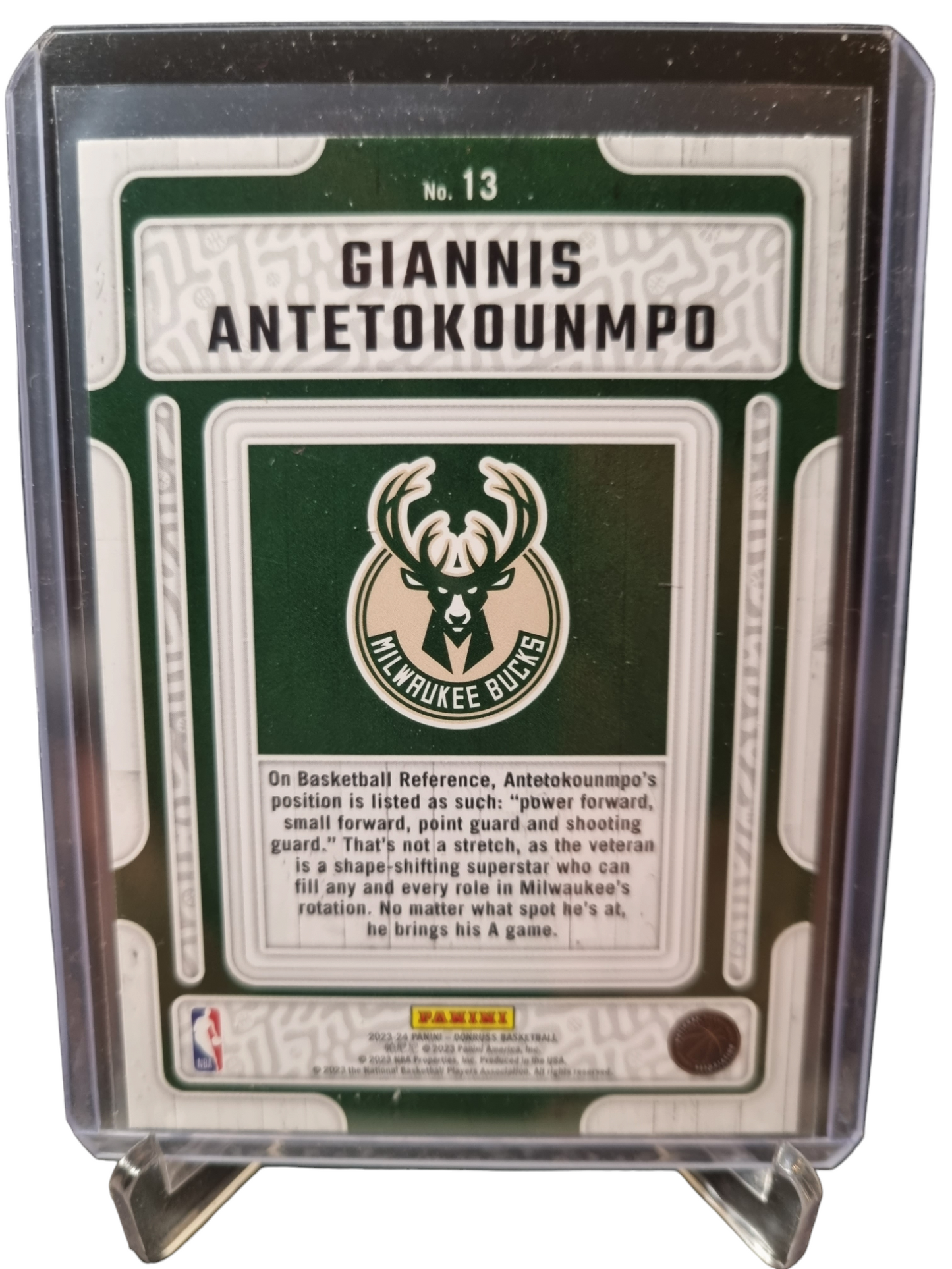 2023-24 Panini Donruss #13 Giannis Antetokounmpo Hardwood Masters