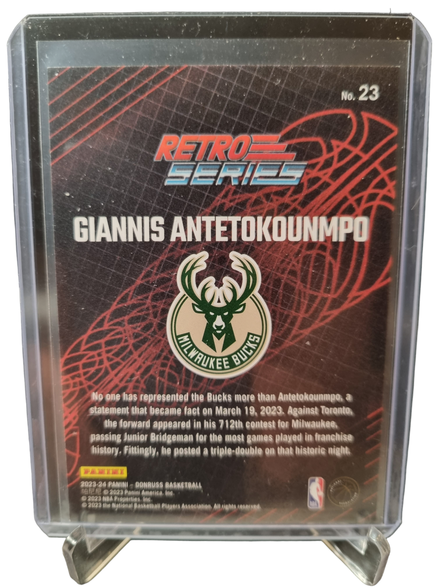 2023-24 Panini Donruss #23 Giannis Antetokounmpo Retro Series