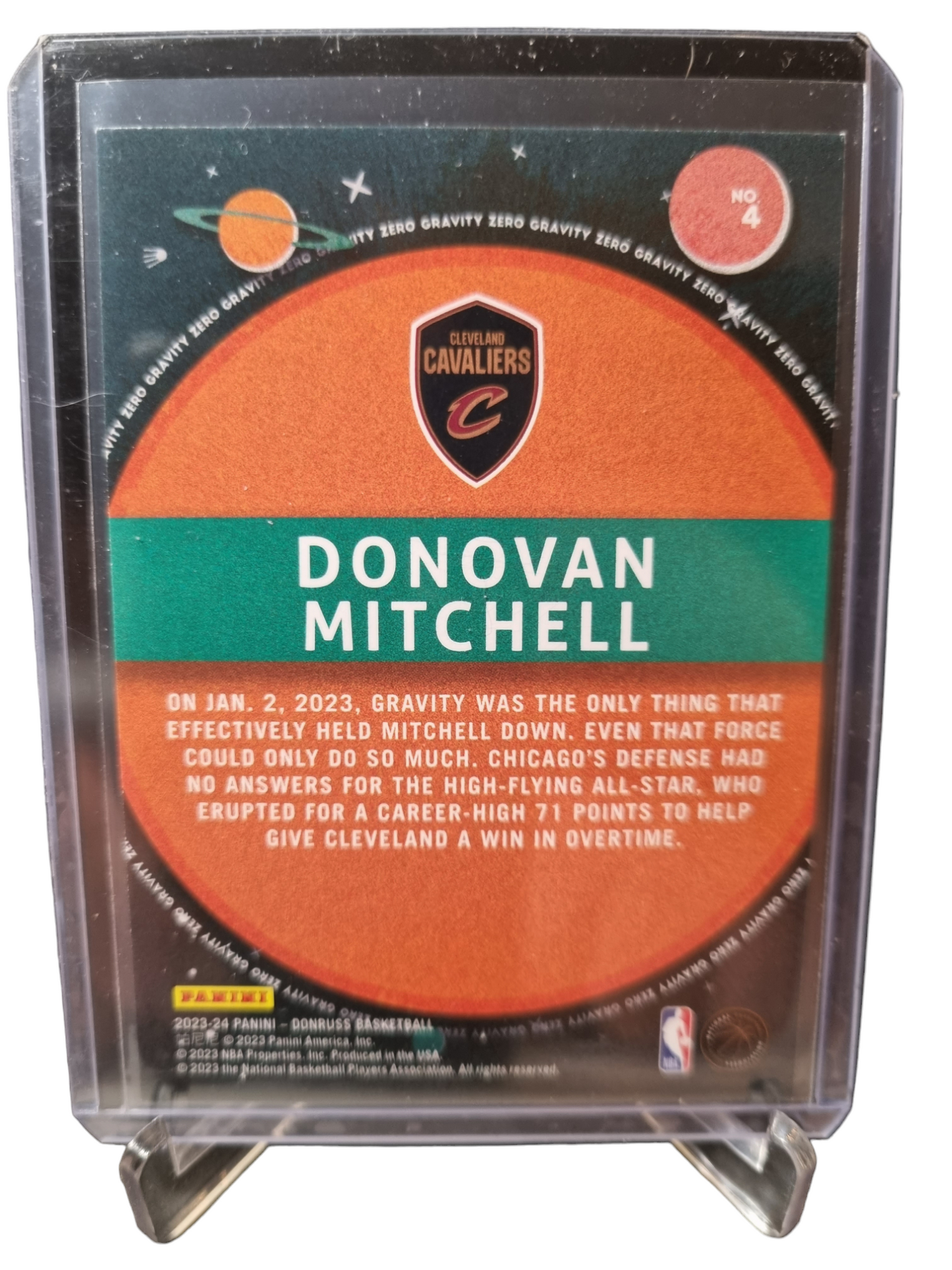 2023-24 Panini Donruss #4 Donovan Mitchell Zero Gravity