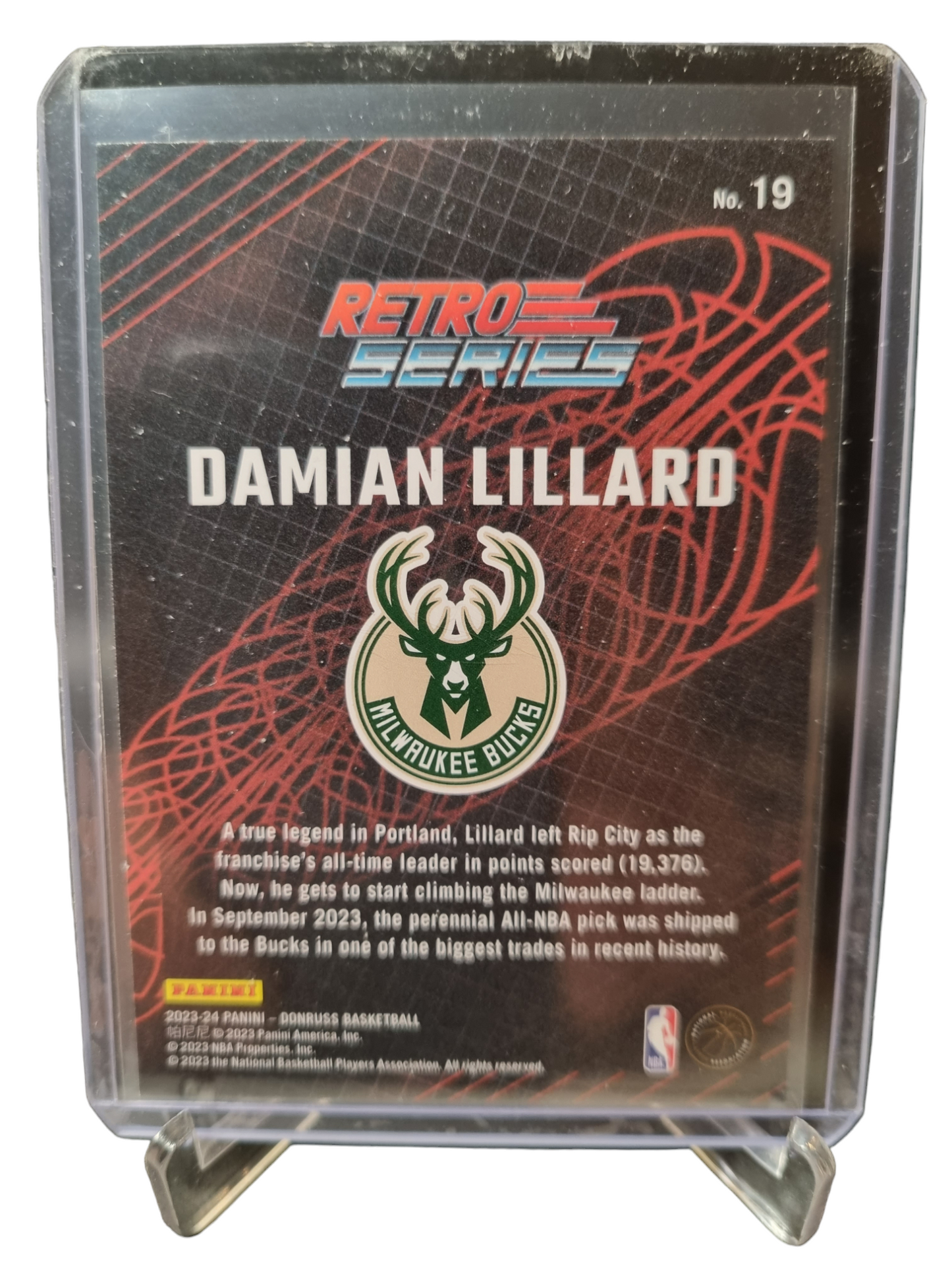 2023-24 Panini Donruss #19 Damian Lillard Retro Series