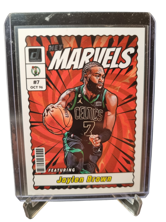 2023-24 Panini Donruss #4 Jaylen Brown Net Marvels